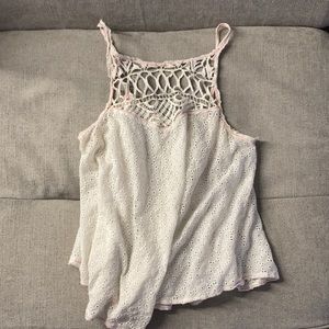 Free People White Summer Blouse